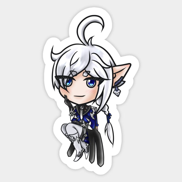 Chibi Alphinaud - FFXIV Sticker by SileniaDream